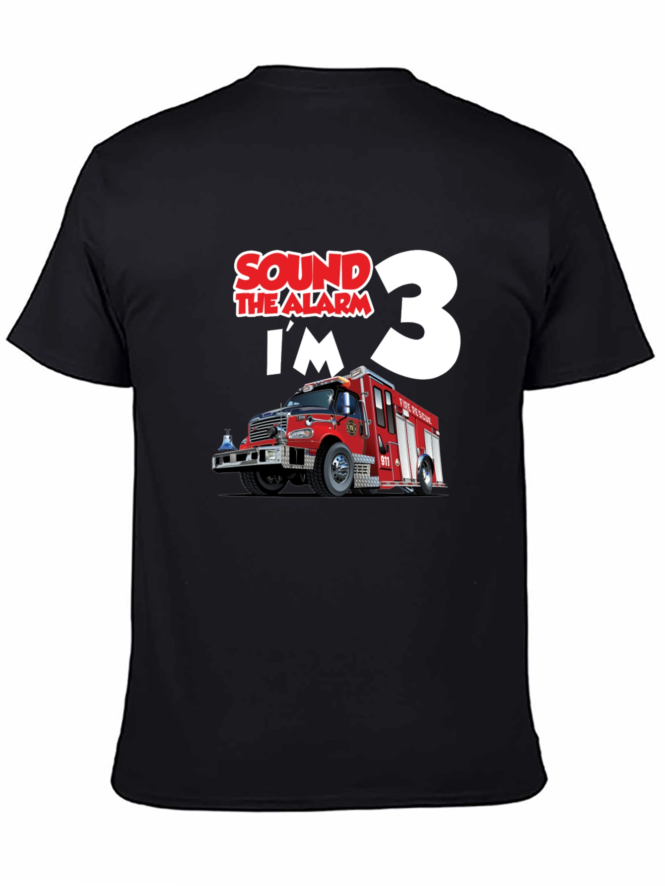Fire Truck 3rd Birthday T-Shirt