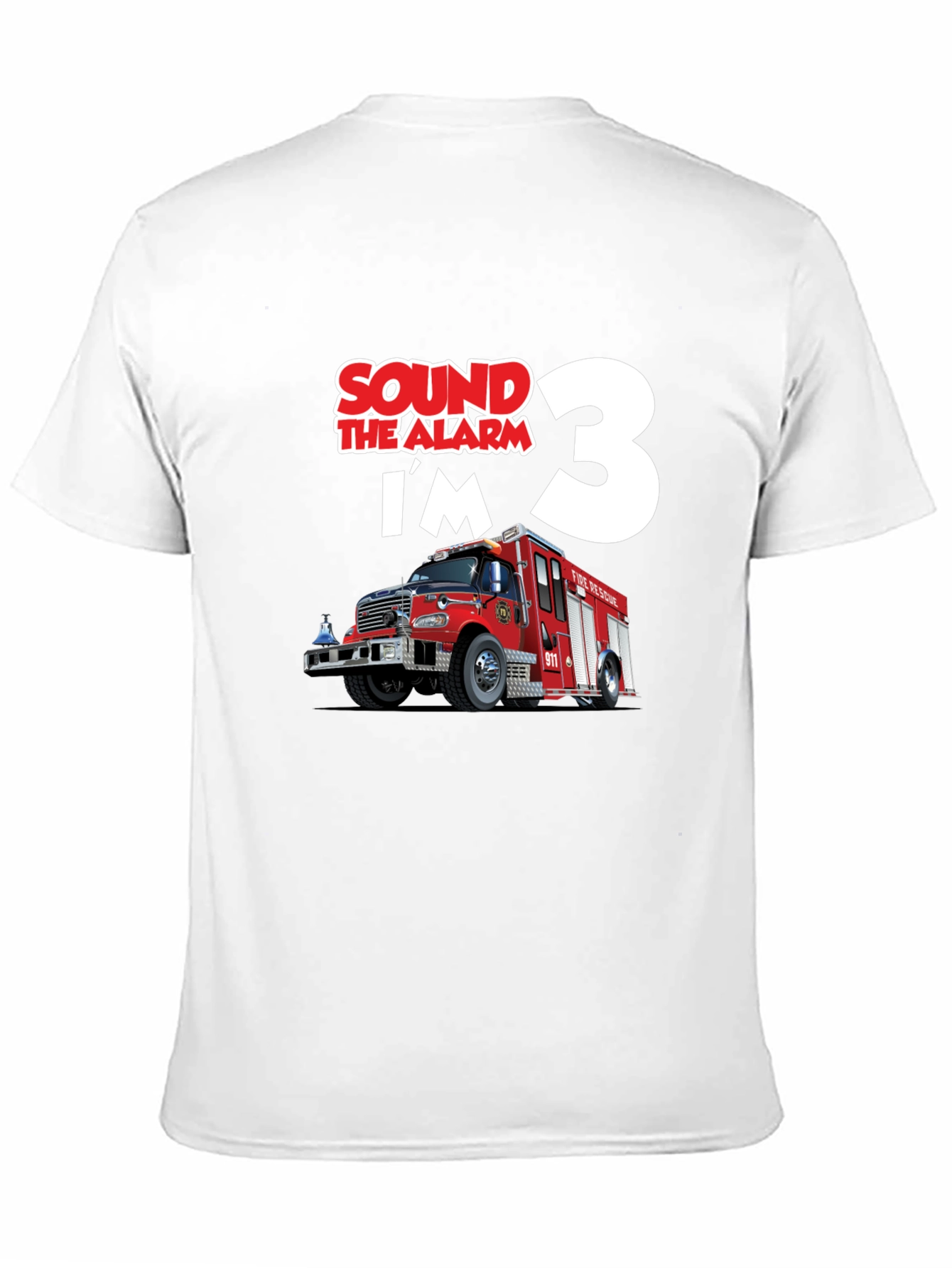 Fire Truck 3rd Birthday T-Shirt