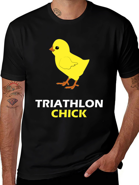 Triathlon Chick T-Shirt Funny Sportswear