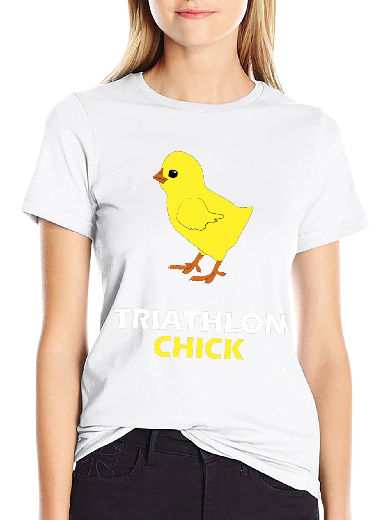 Triathlon Chick T-Shirt Funny Sportswear