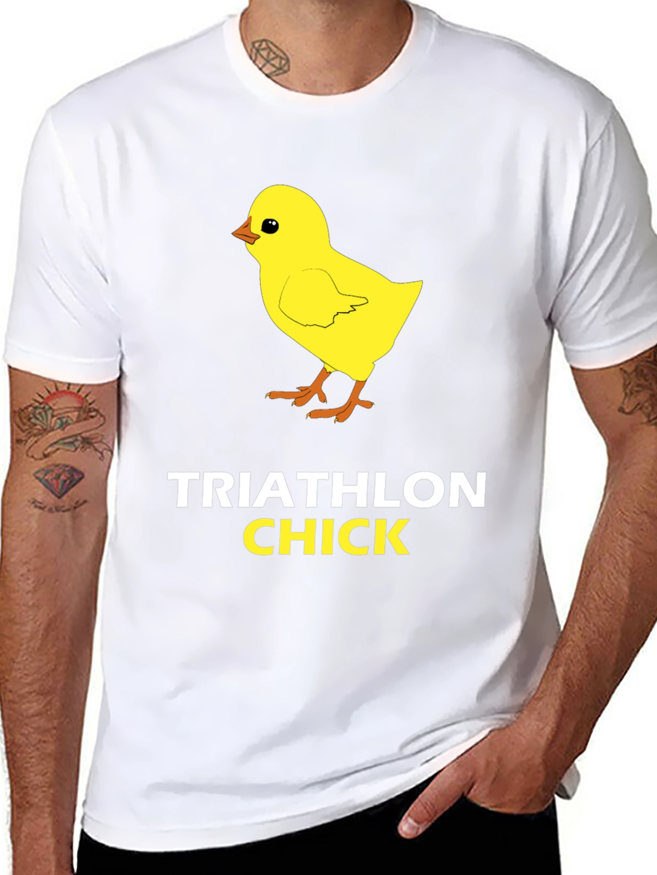 Triathlon Chick T-Shirt Funny Sportswear