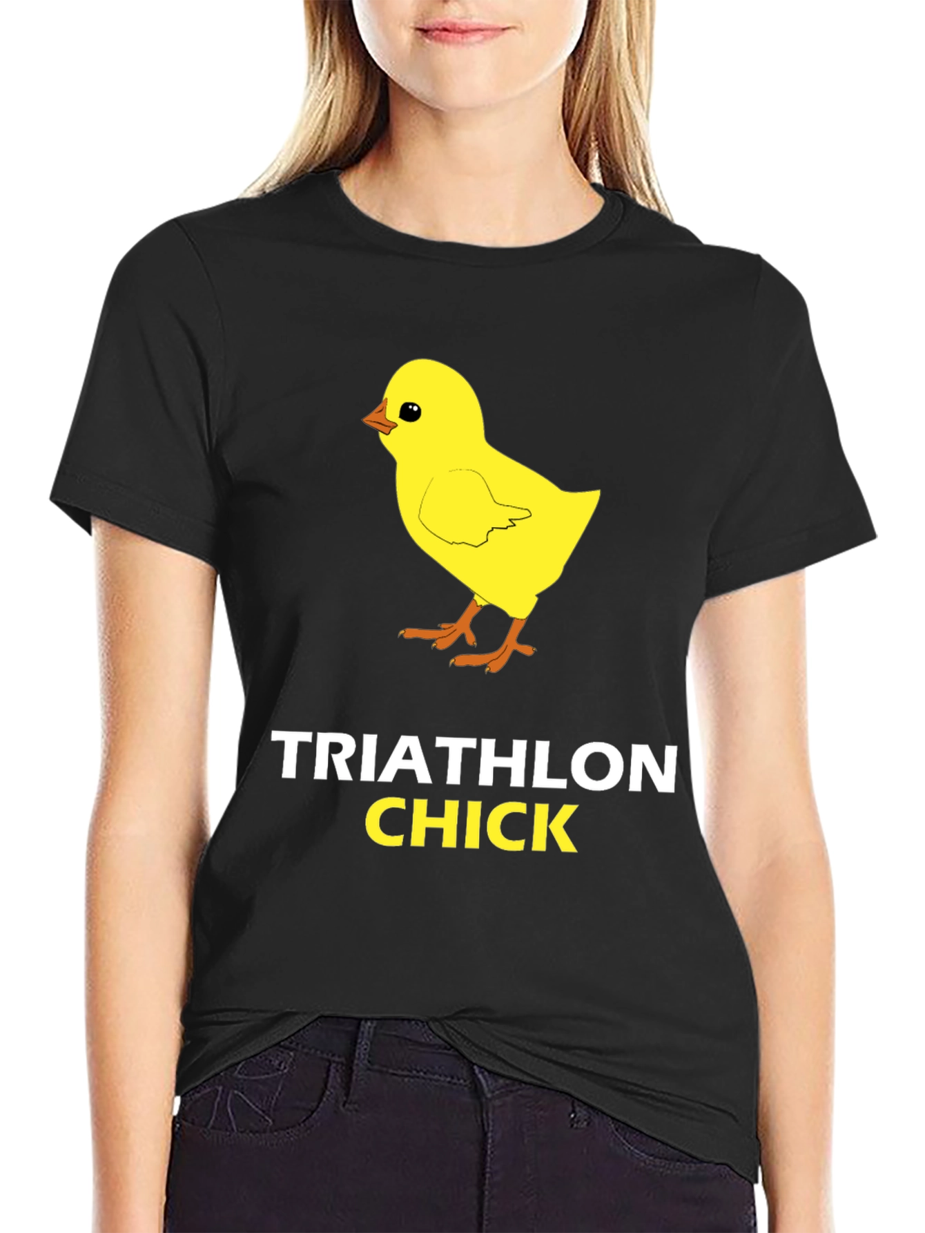 Triathlon Chick T-Shirt Funny Sportswear