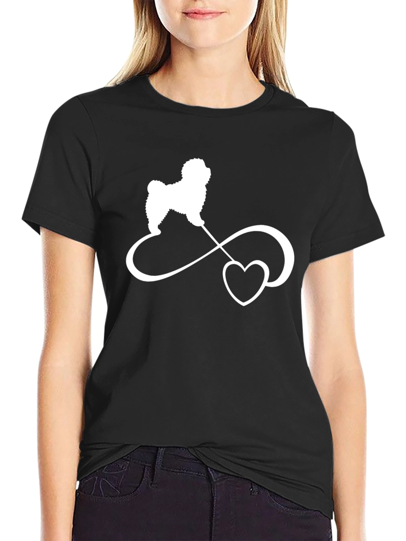 Dog Lover T-Shirt with Heart & Infinity