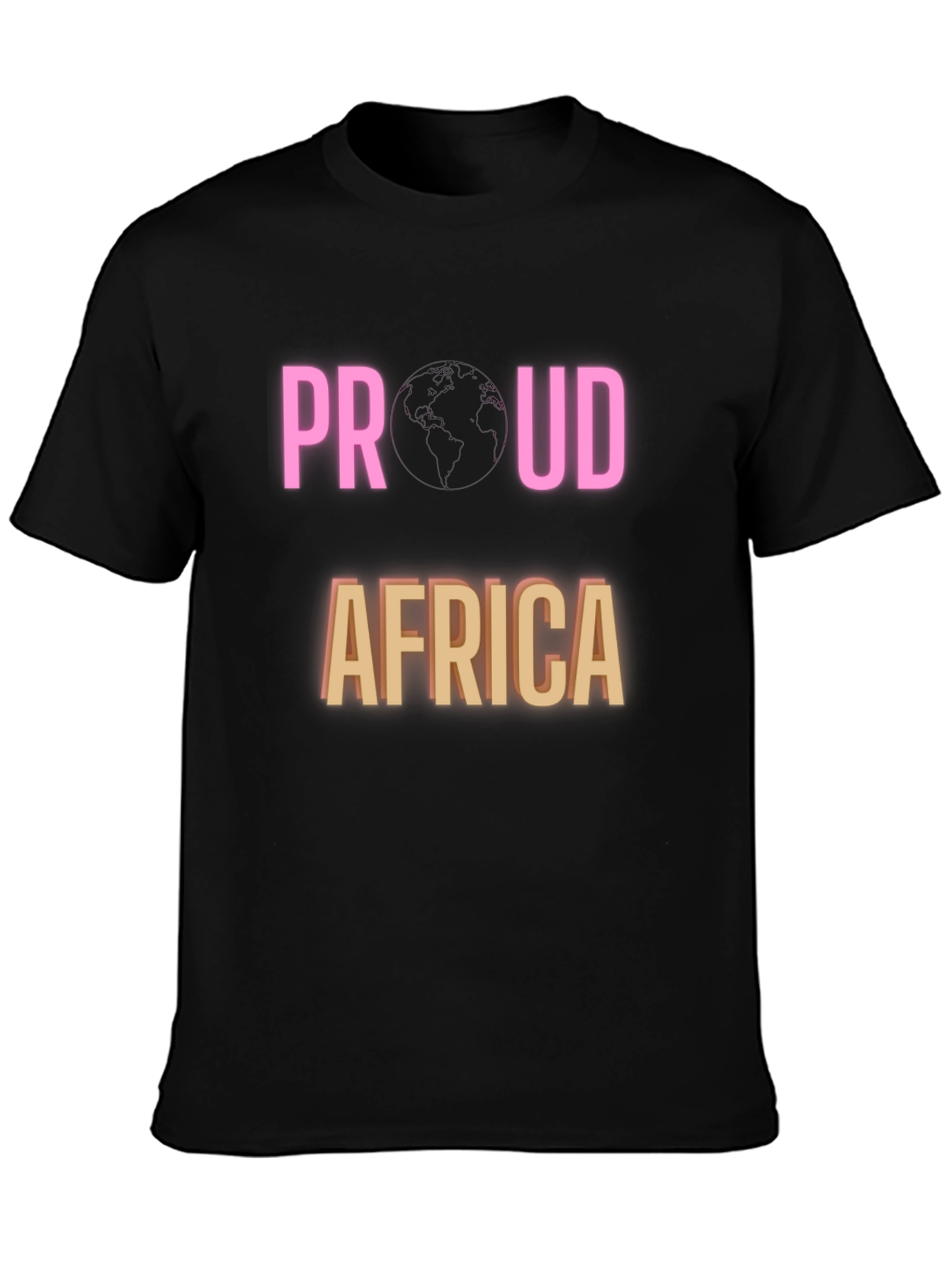 Proud Africa Black T-Shirt