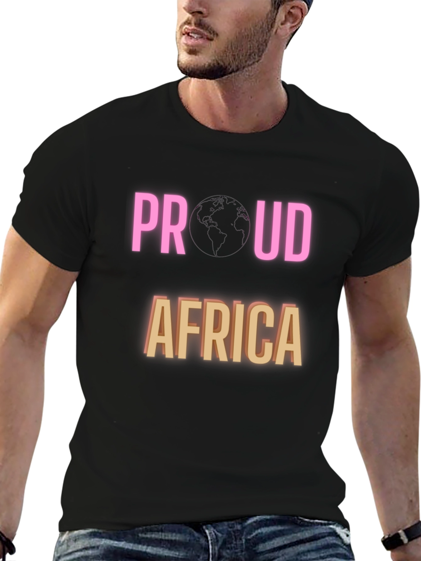 Proud Africa Black T-Shirt