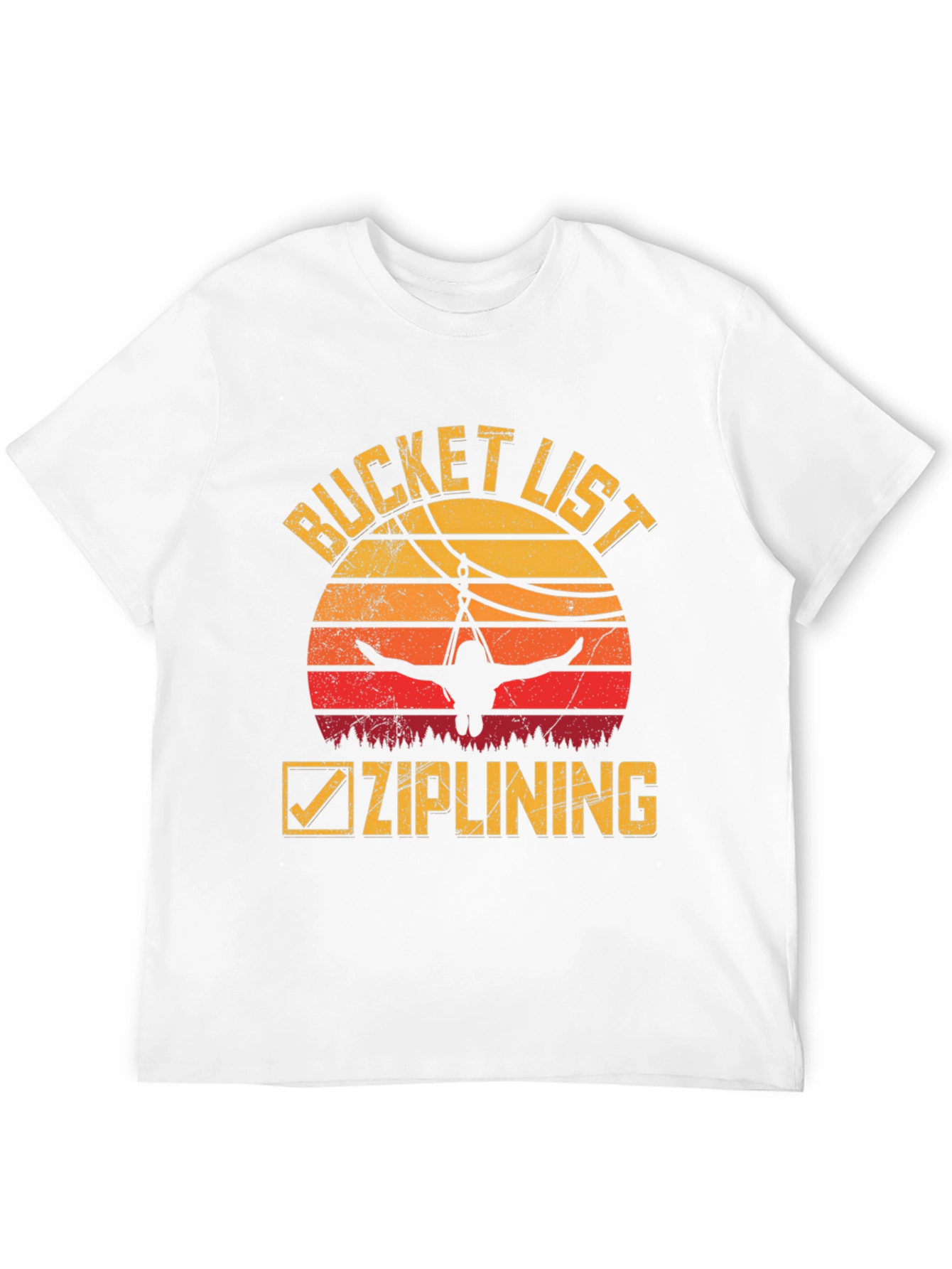 Bucket List Ziplining Graphic Tee