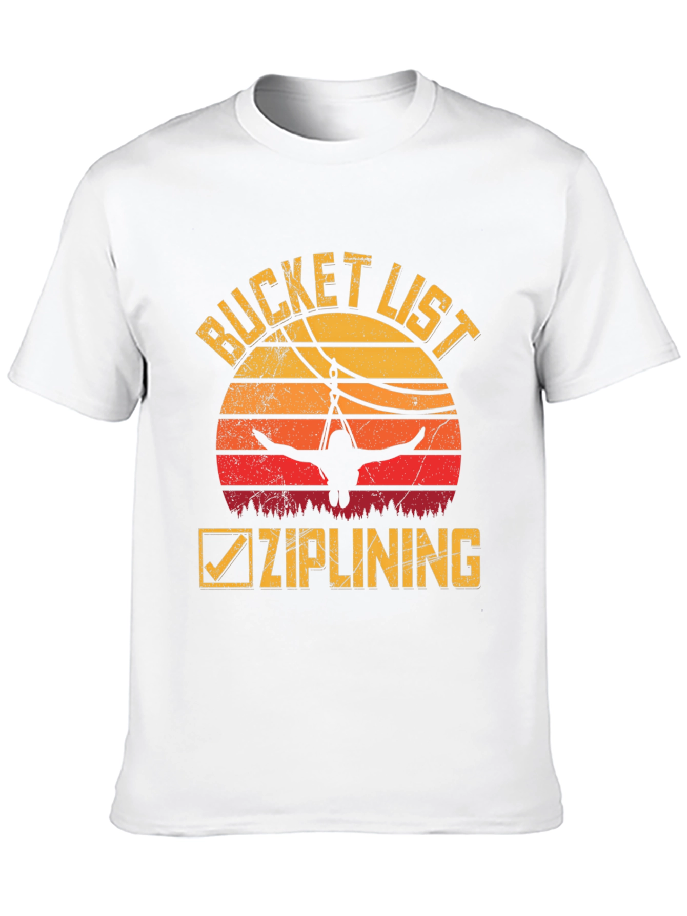 Bucket List Ziplining Graphic Tee