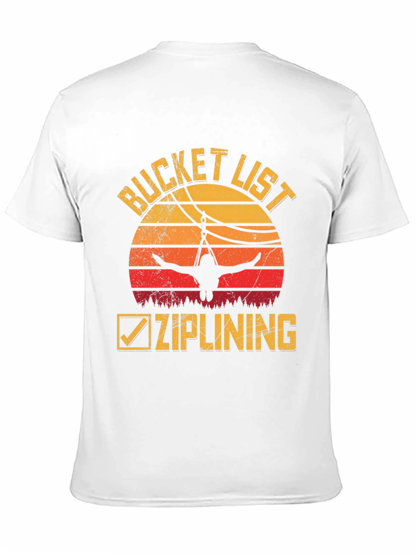 Bucket List Ziplining Graphic Tee