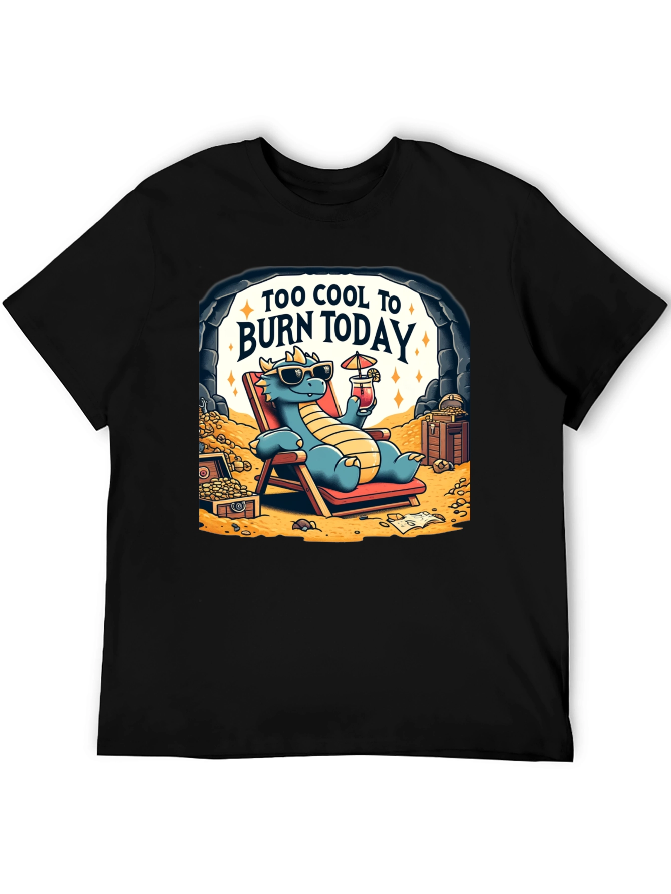 Cool Dragon Graphic T-Shirt