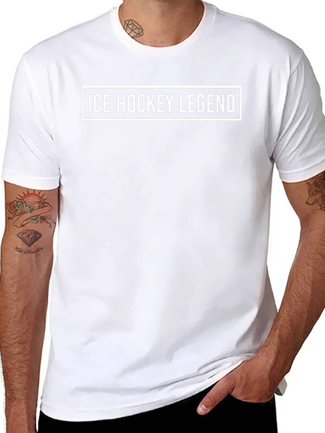Ice Hockey Legend Black T-Shirt