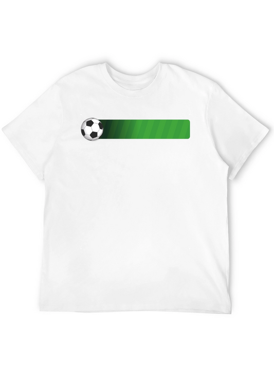 Soccer Ball T-Shirt - Black Cotton Tee
