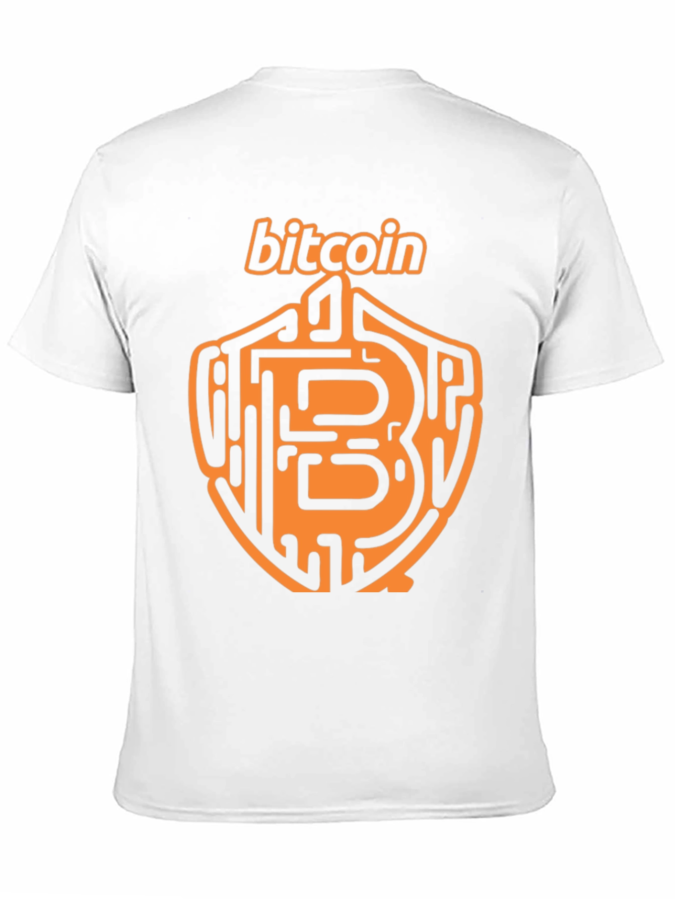 Bitcoin Crypto T-Shirt - Black Orange Design