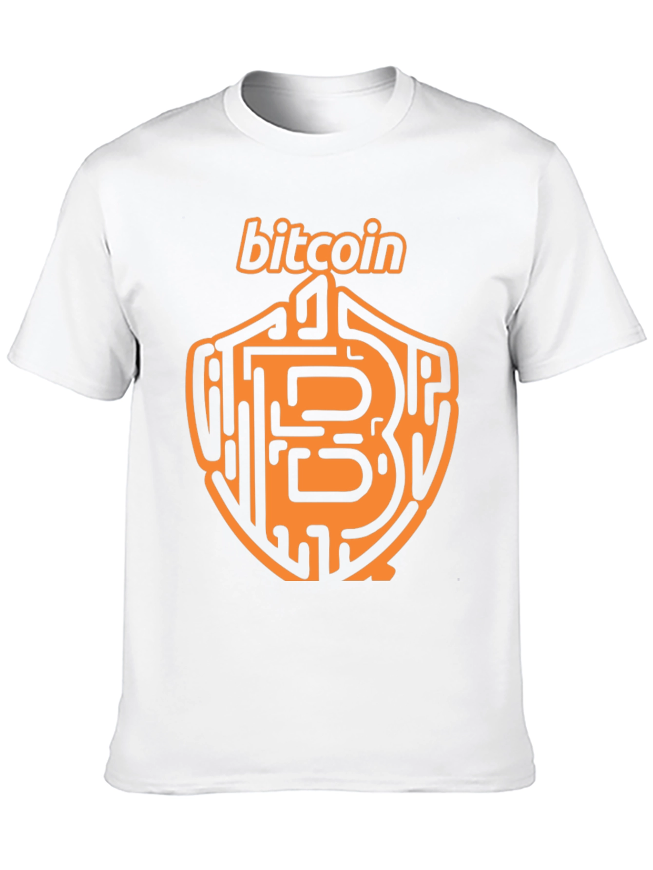 Bitcoin Crypto T-Shirt - Black Orange Design