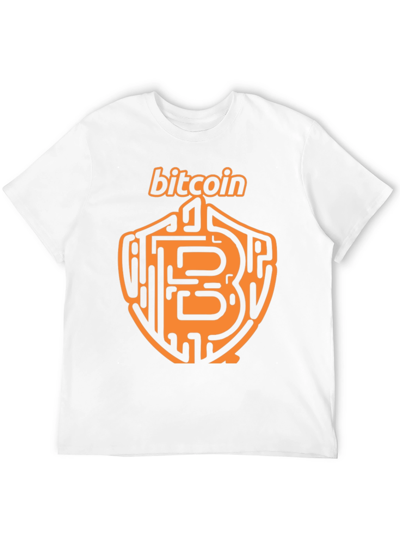 Bitcoin Crypto T-Shirt - Black Orange Design