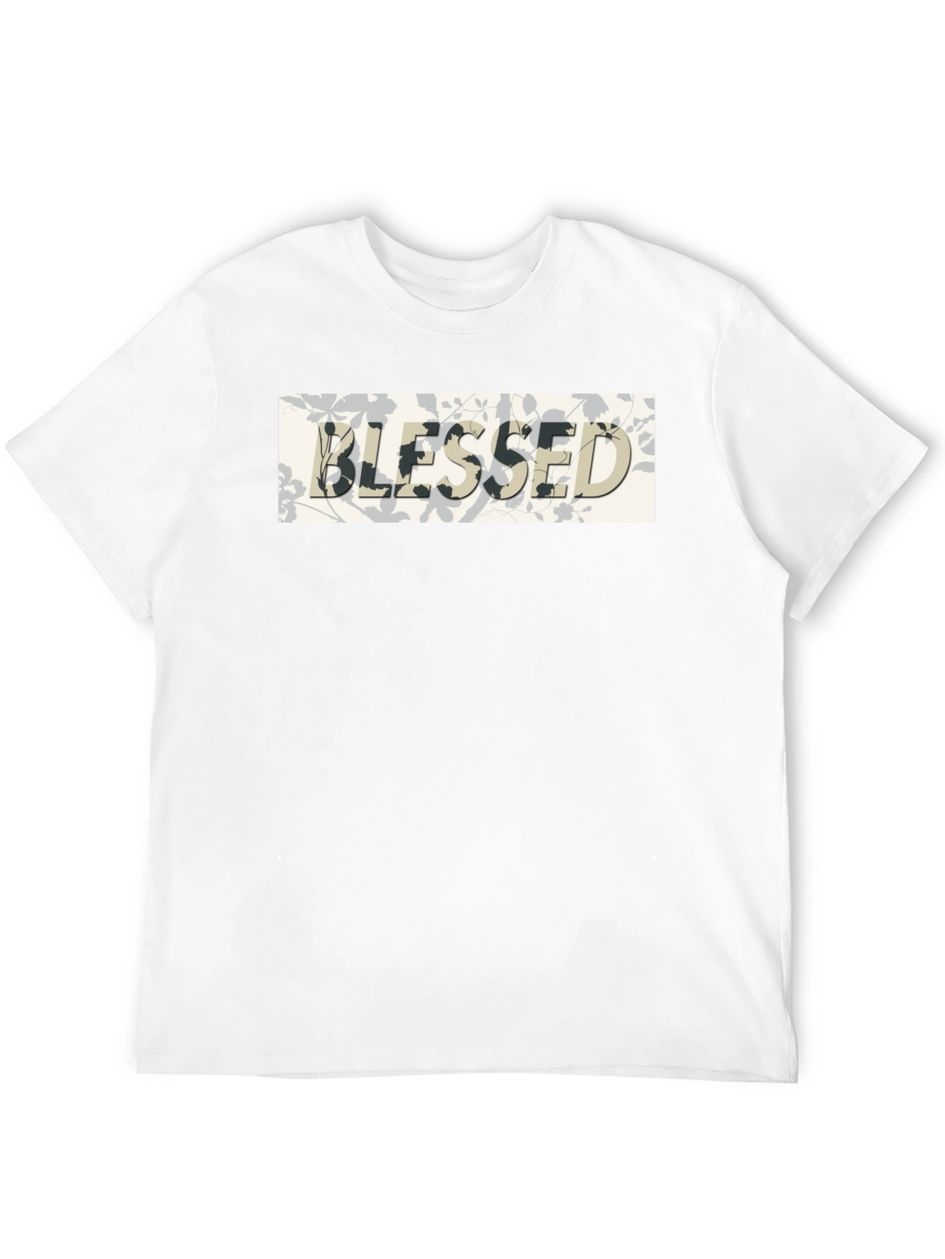 Blessed Graphic Print Black T-Shirt