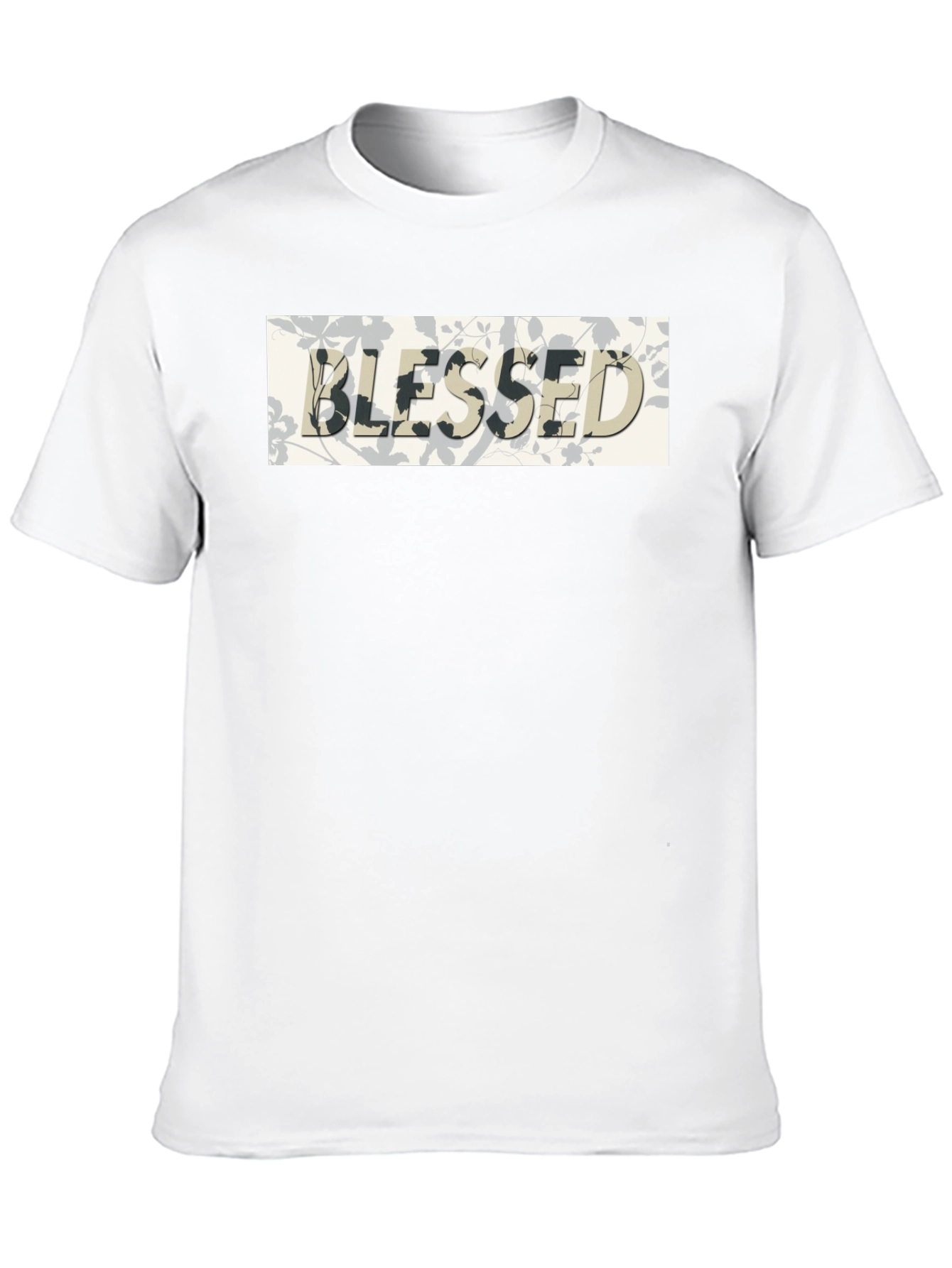 Blessed Graphic Print Black T-Shirt
