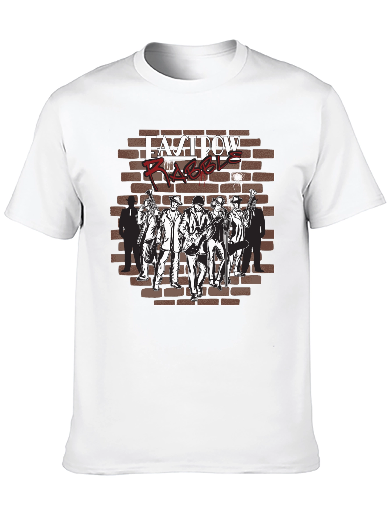 East Row Rabble Band T-Shirt - Black