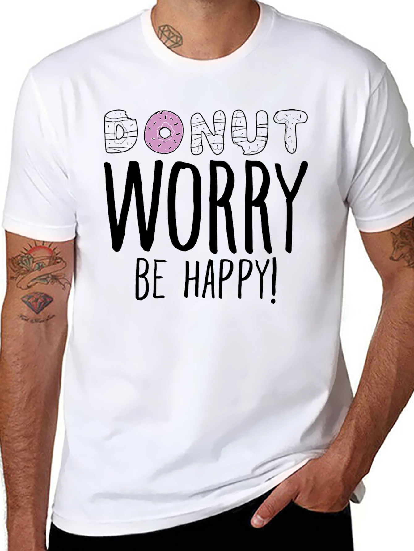 Donut Worry Be Happy Graphic Tee