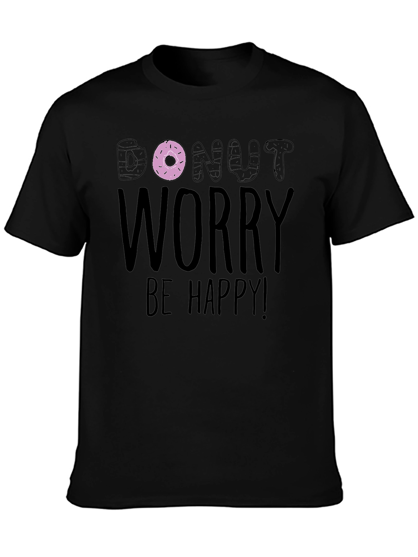 Donut Worry Be Happy Graphic Tee