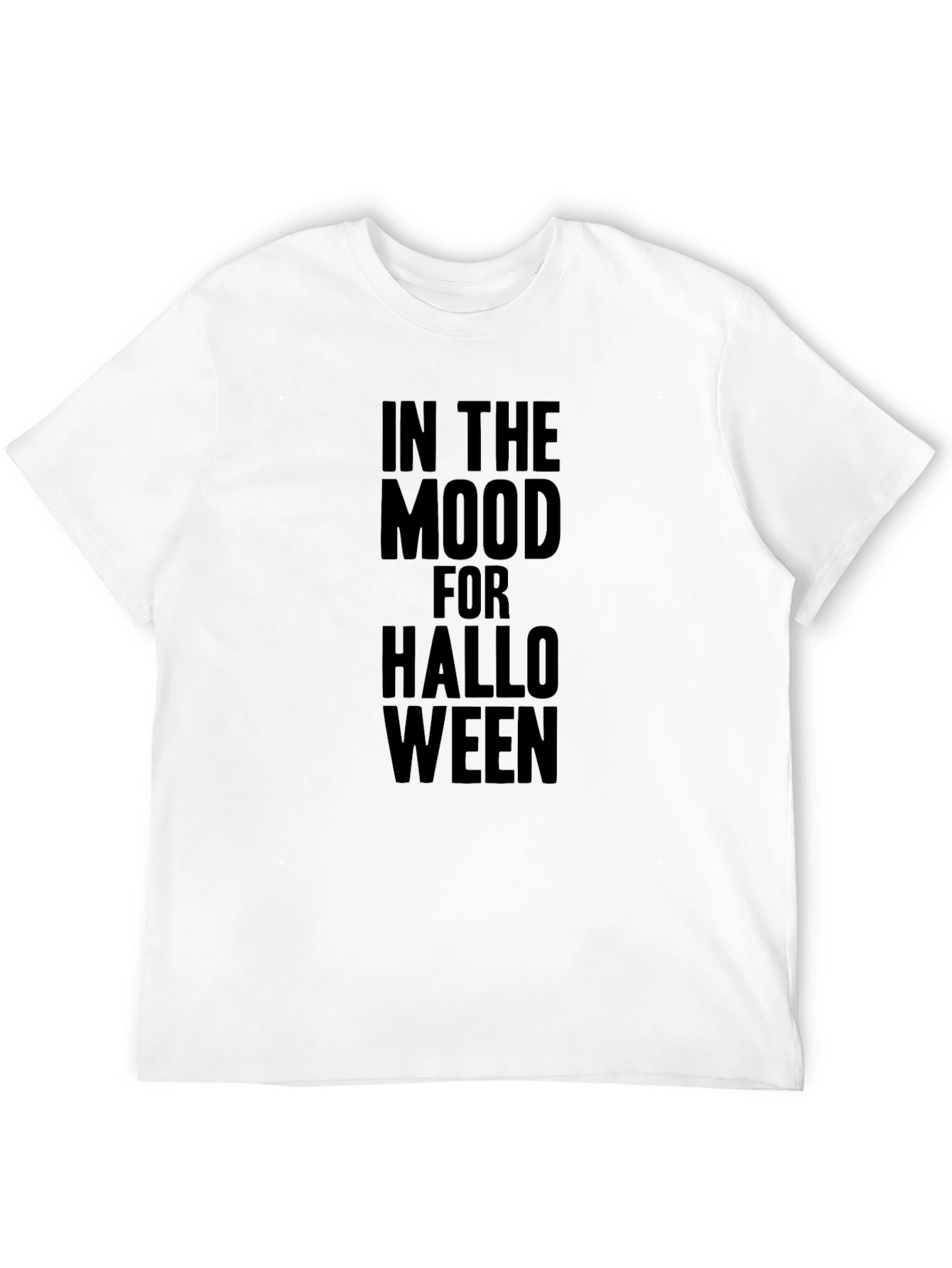 Halloween Mood Black Graphic Tee Shirt