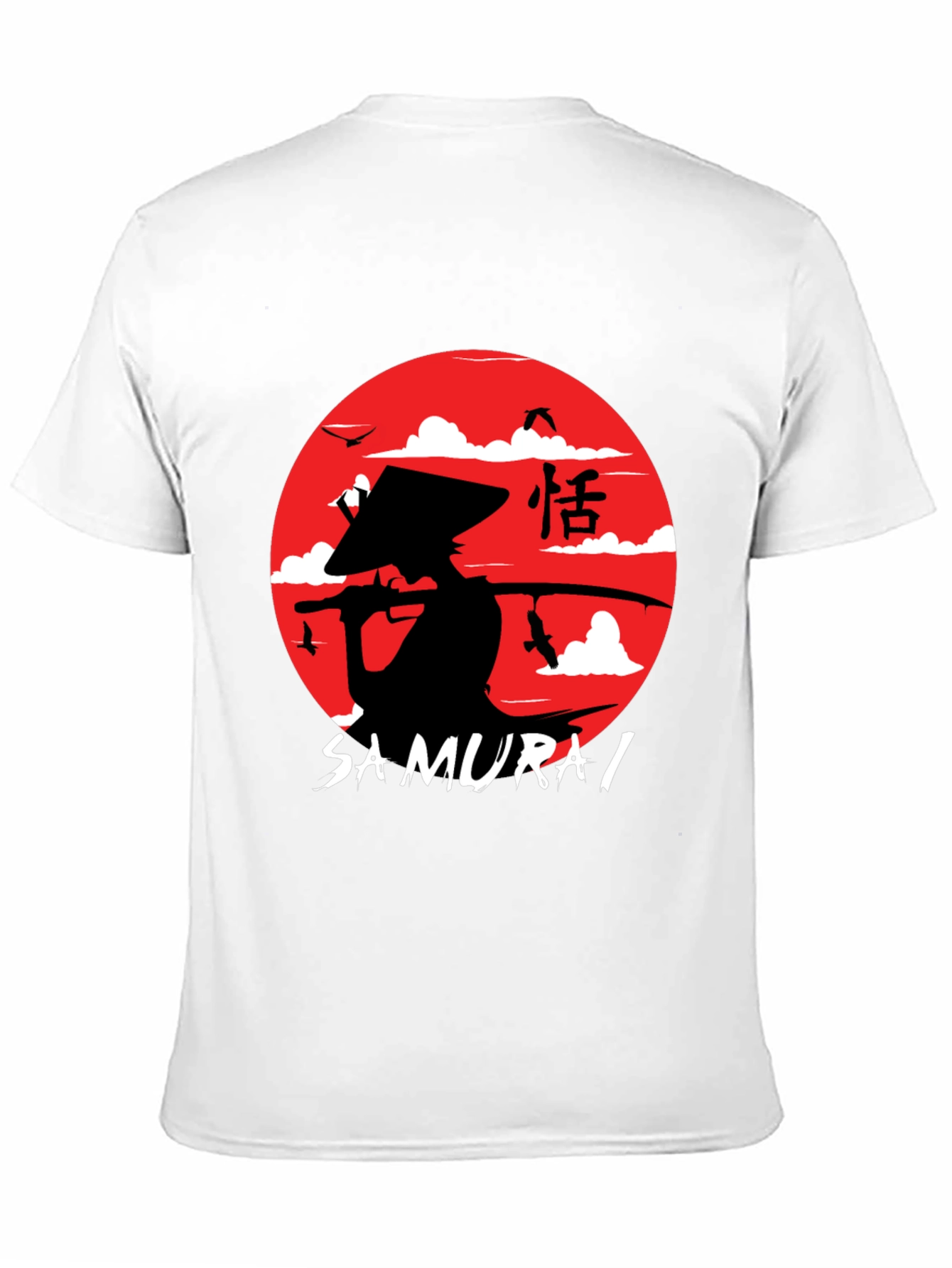 Samurai Graphic T-Shirt - Mens Black Tee
