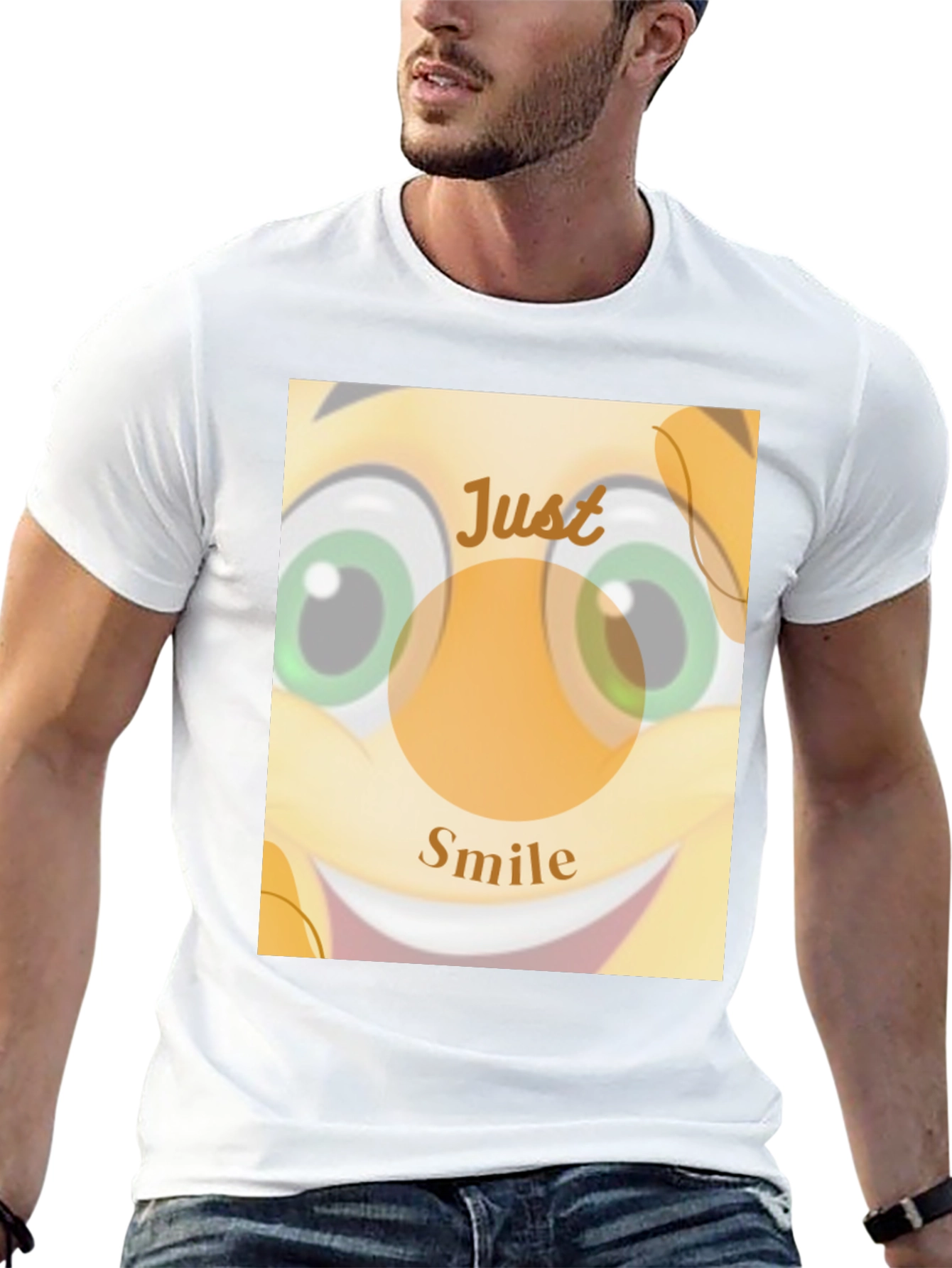 Just Smile T-Shirt - Unisex Cotton Blend