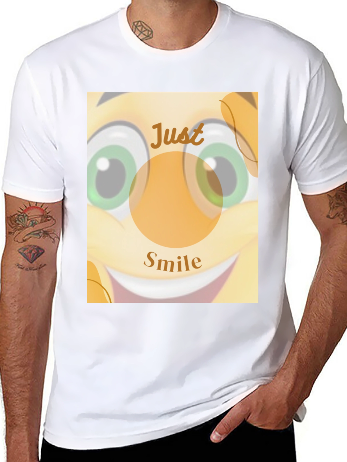 Just Smile T-Shirt - Unisex Cotton Blend
