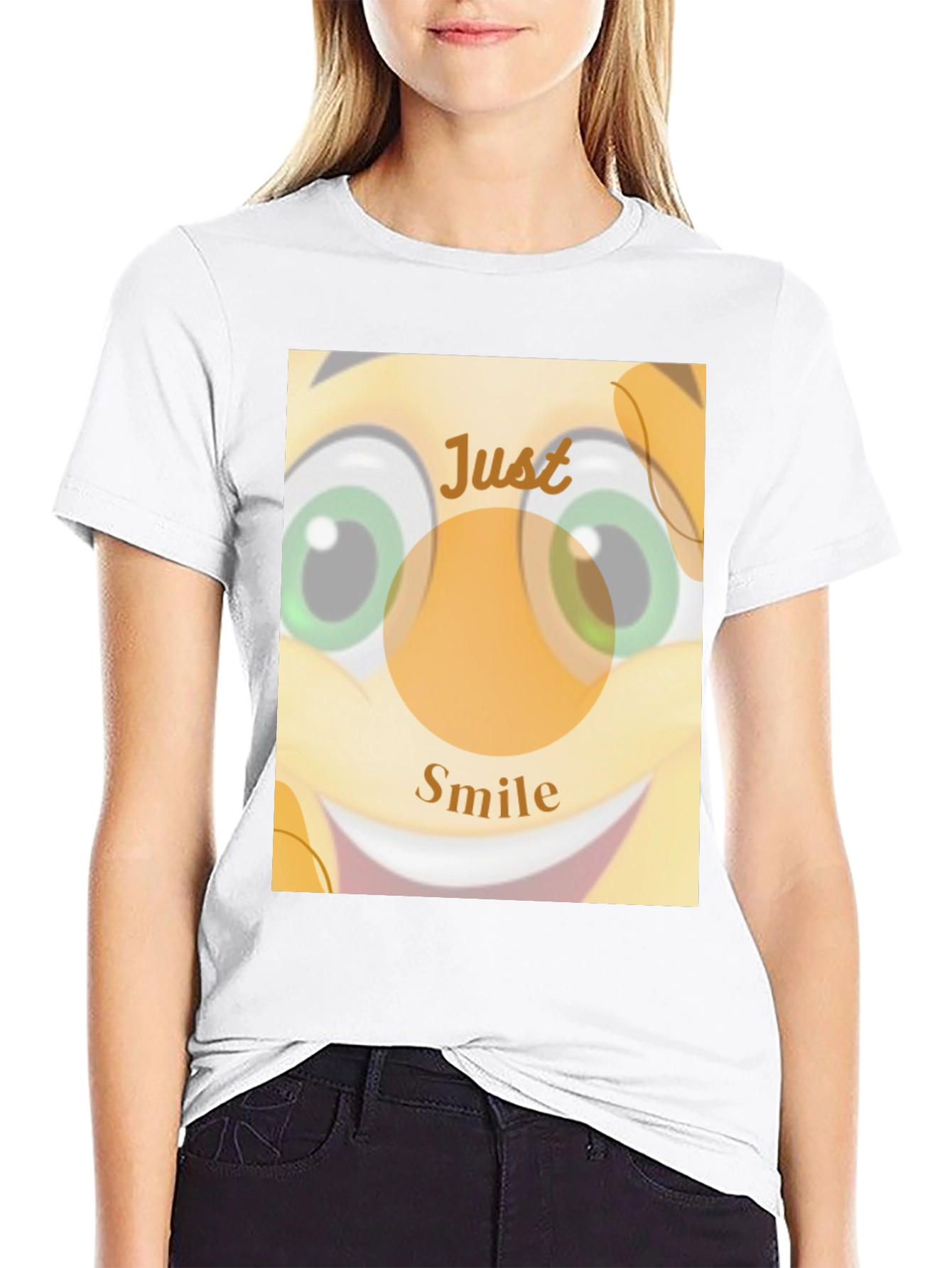 Just Smile T-Shirt - Unisex Cotton Blend