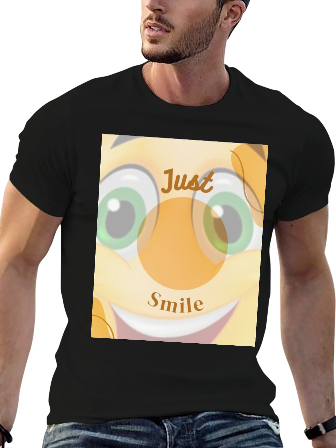 Just Smile T-Shirt - Unisex Cotton Blend