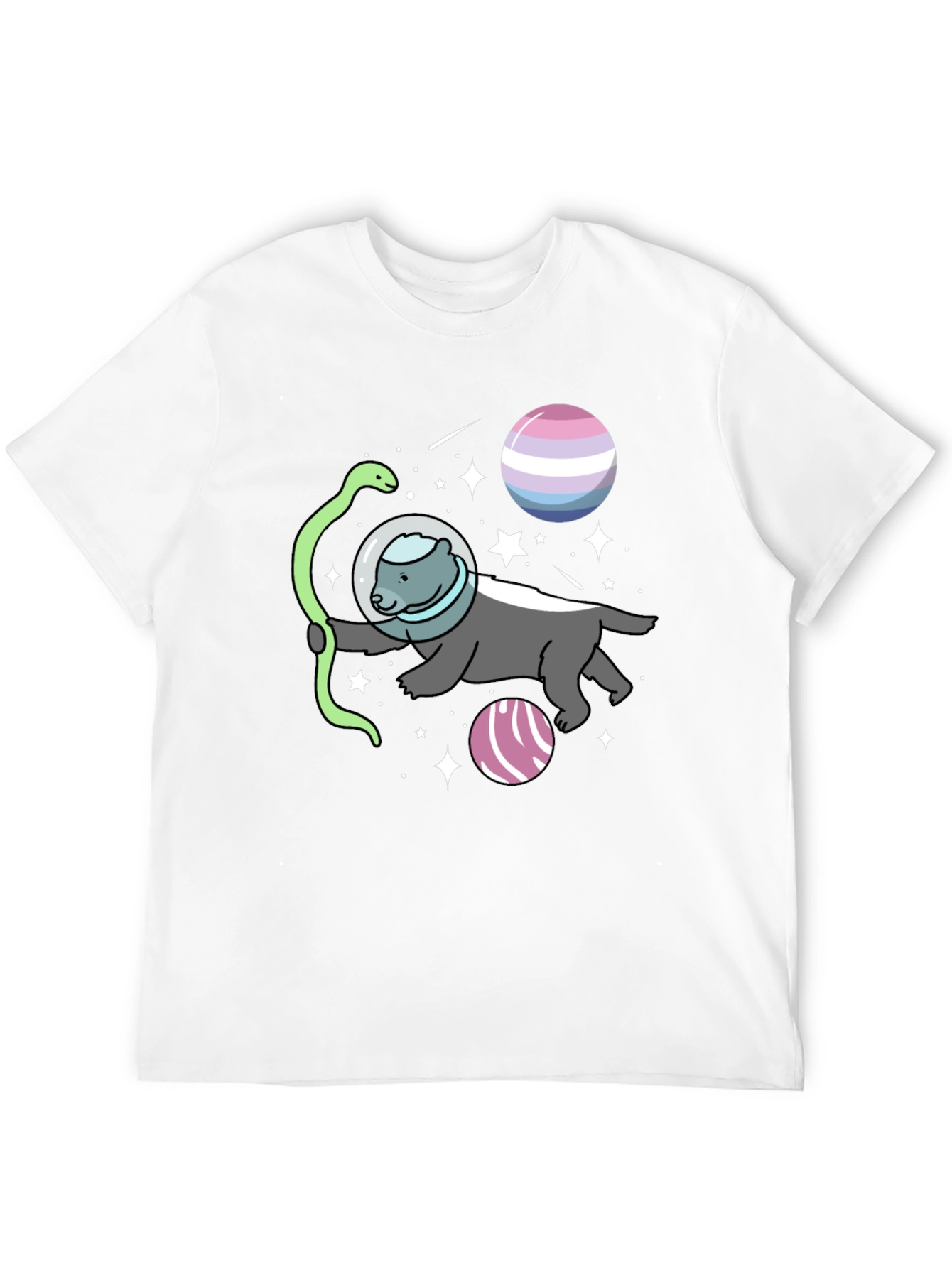 Honey Badger Astronaut T-Shirt