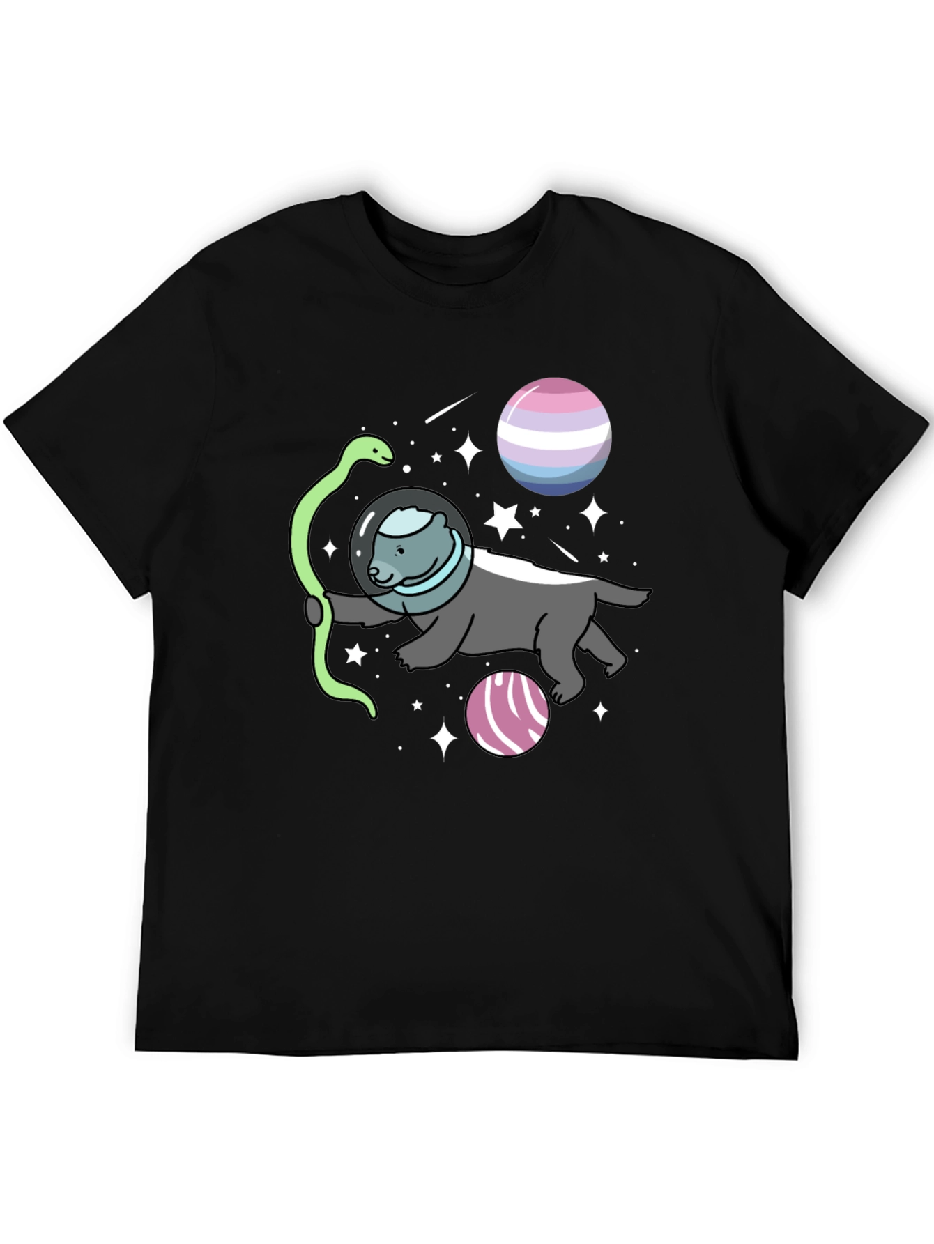 Honey Badger Astronaut T-Shirt