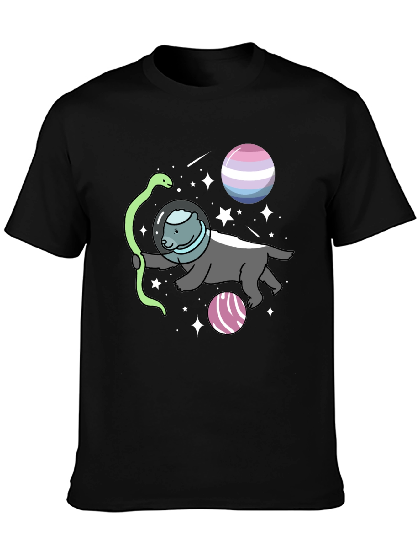 Honey Badger Astronaut T-Shirt