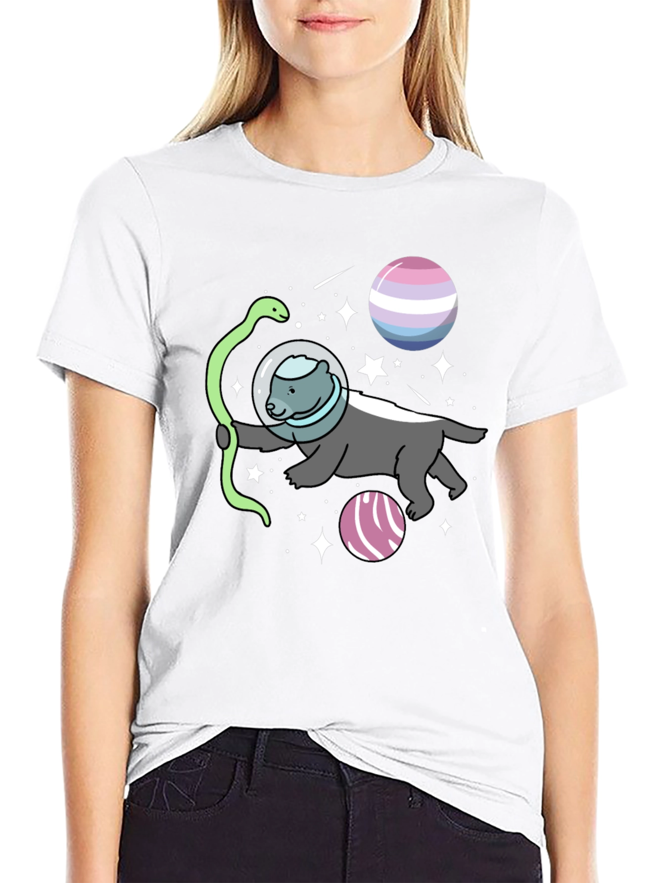 Honey Badger Astronaut T-Shirt