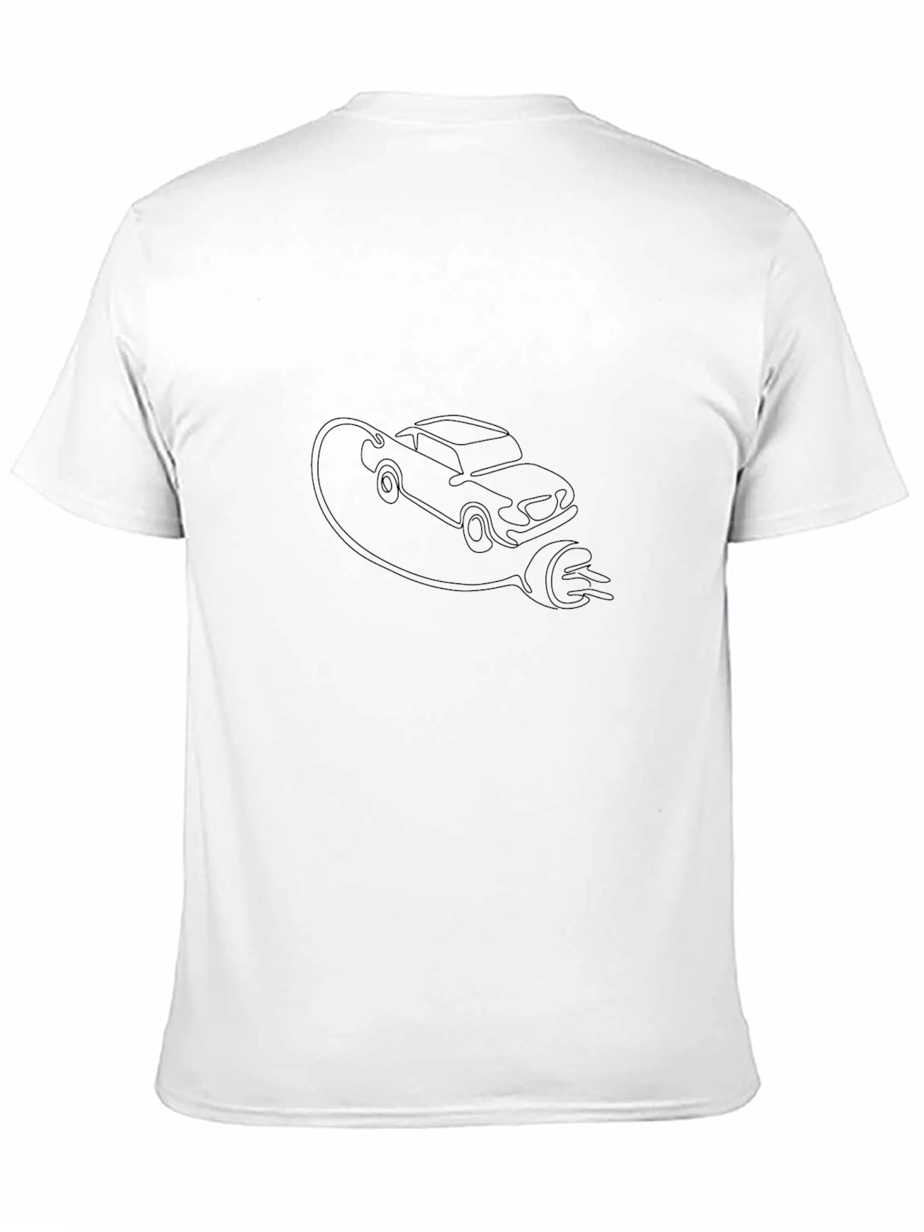 Electric Car T-Shirt - Black - Eco-Friendly