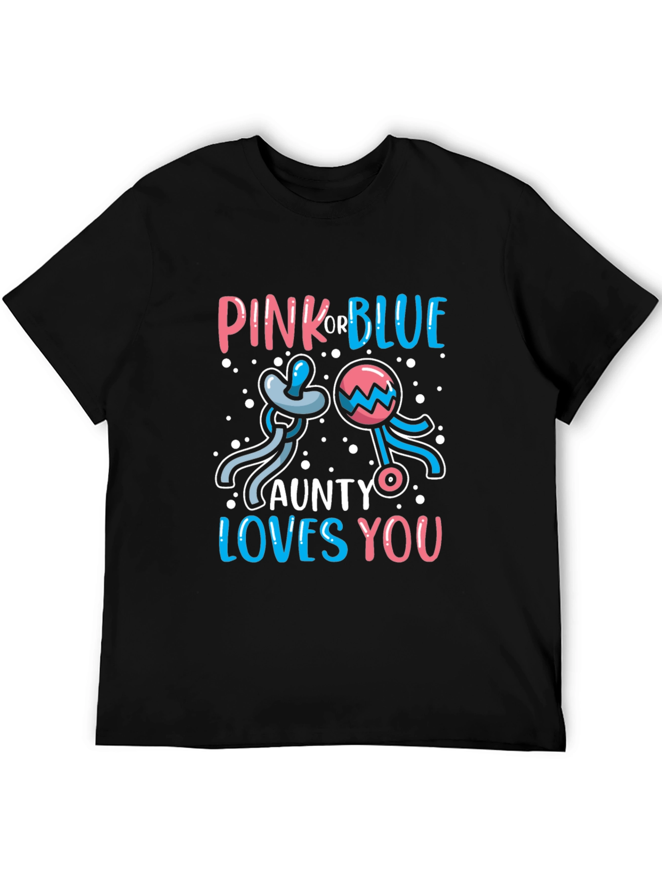 Pink or Blue Aunt Gender Reveal T-Shirt