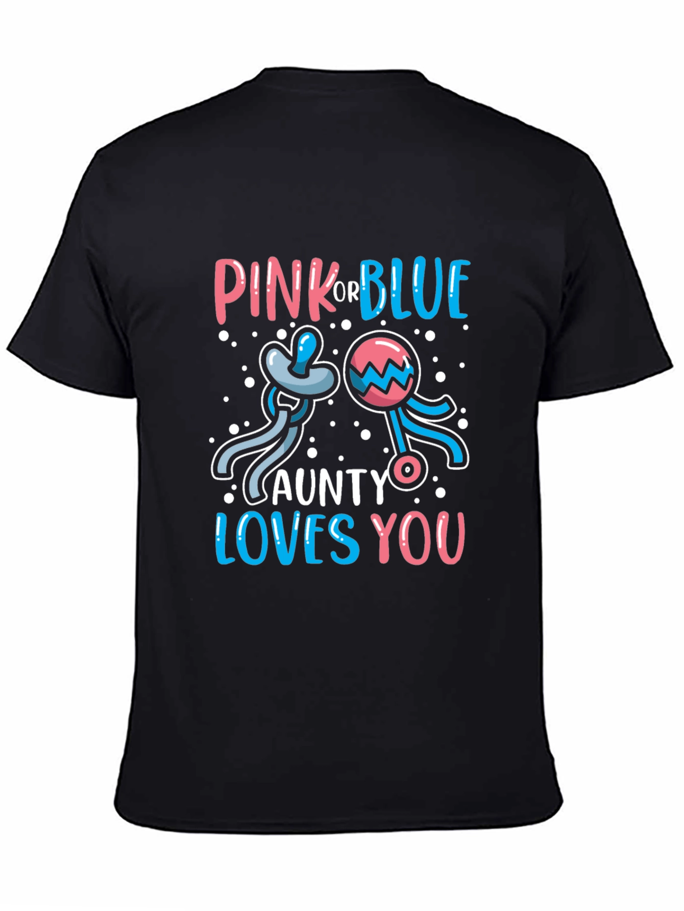 Pink or Blue Aunt Gender Reveal T-Shirt