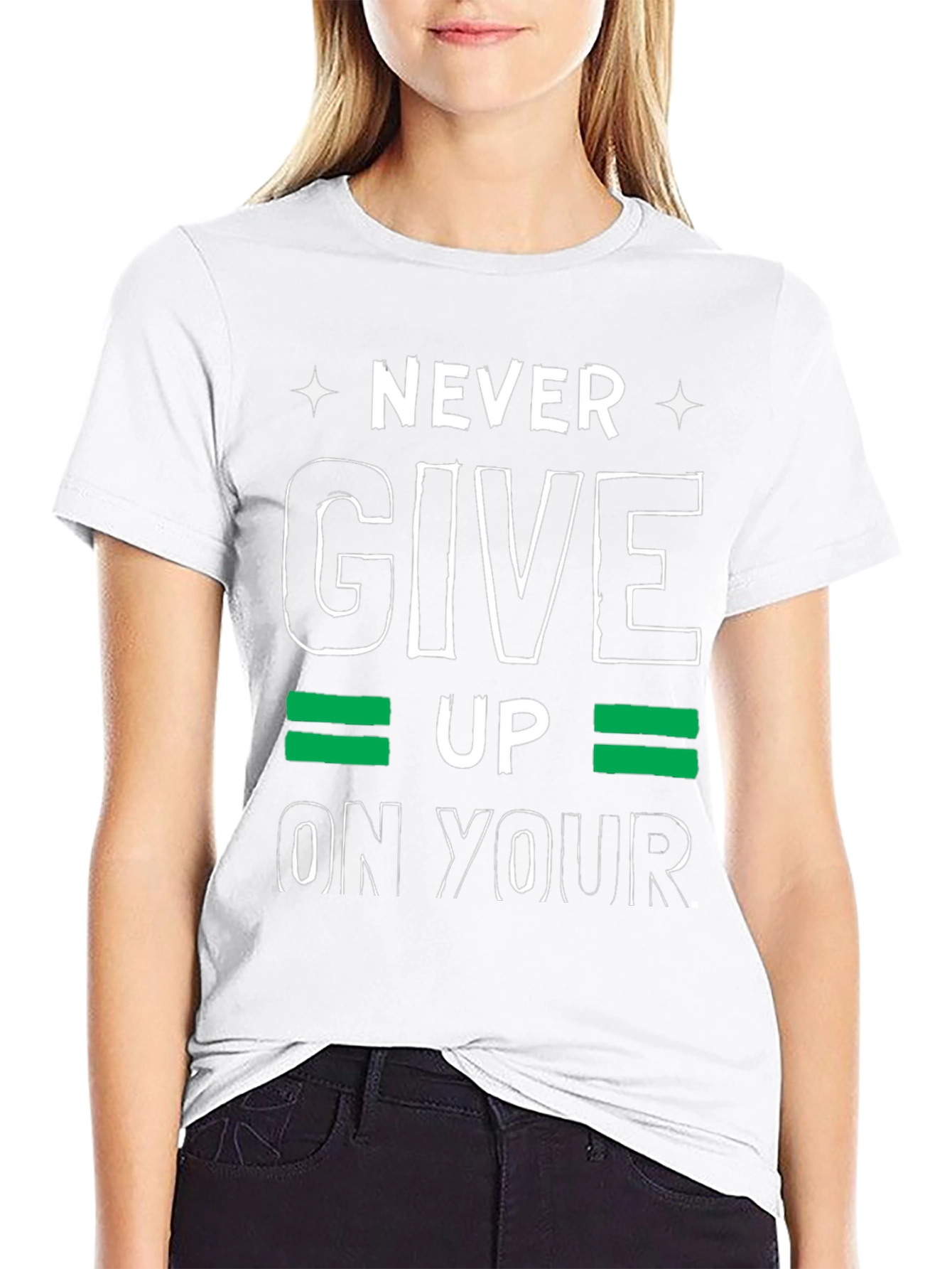 Never Give Up T-Shirt - Motivational Graphic Tee