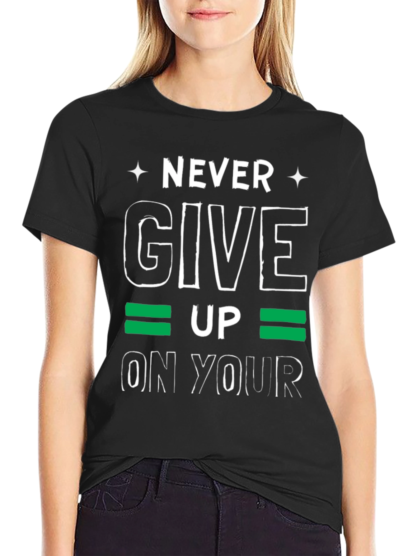 Never Give Up T-Shirt - Motivational Graphic Tee