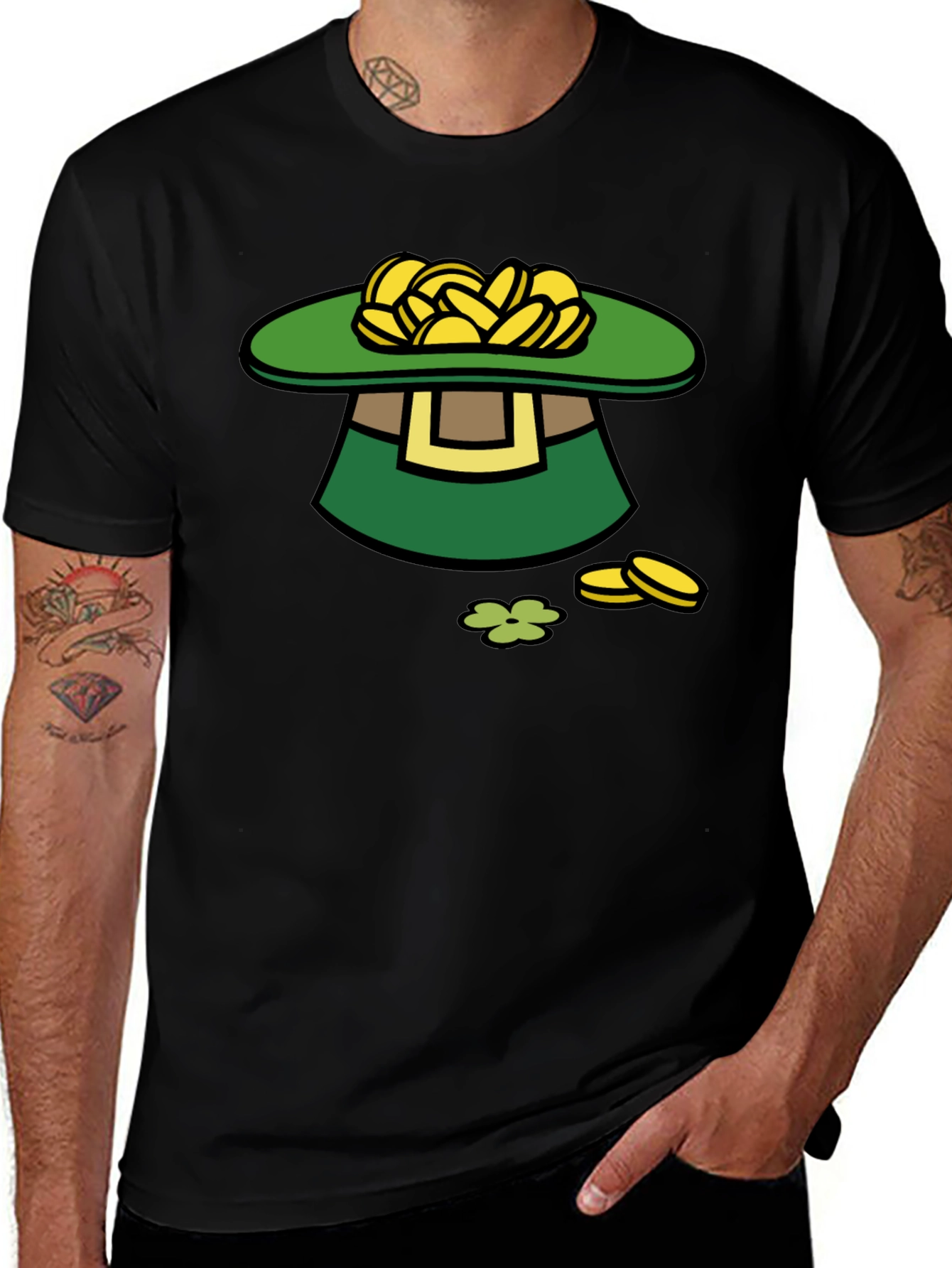 St. Patricks Day Leprechaun Hat Graphic Tee