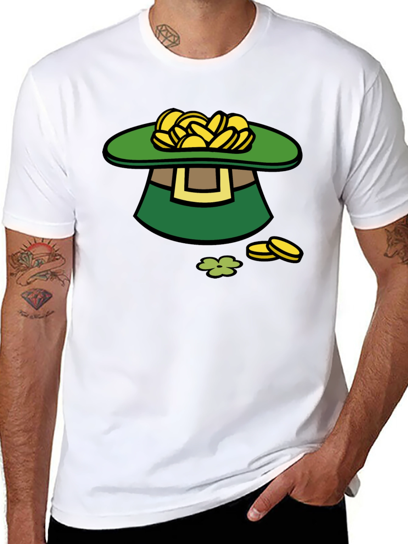 St. Patricks Day Leprechaun Hat Graphic Tee