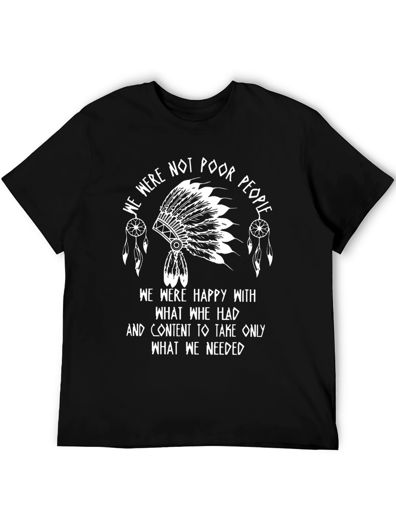 Native American Pride Black T-Shirt
