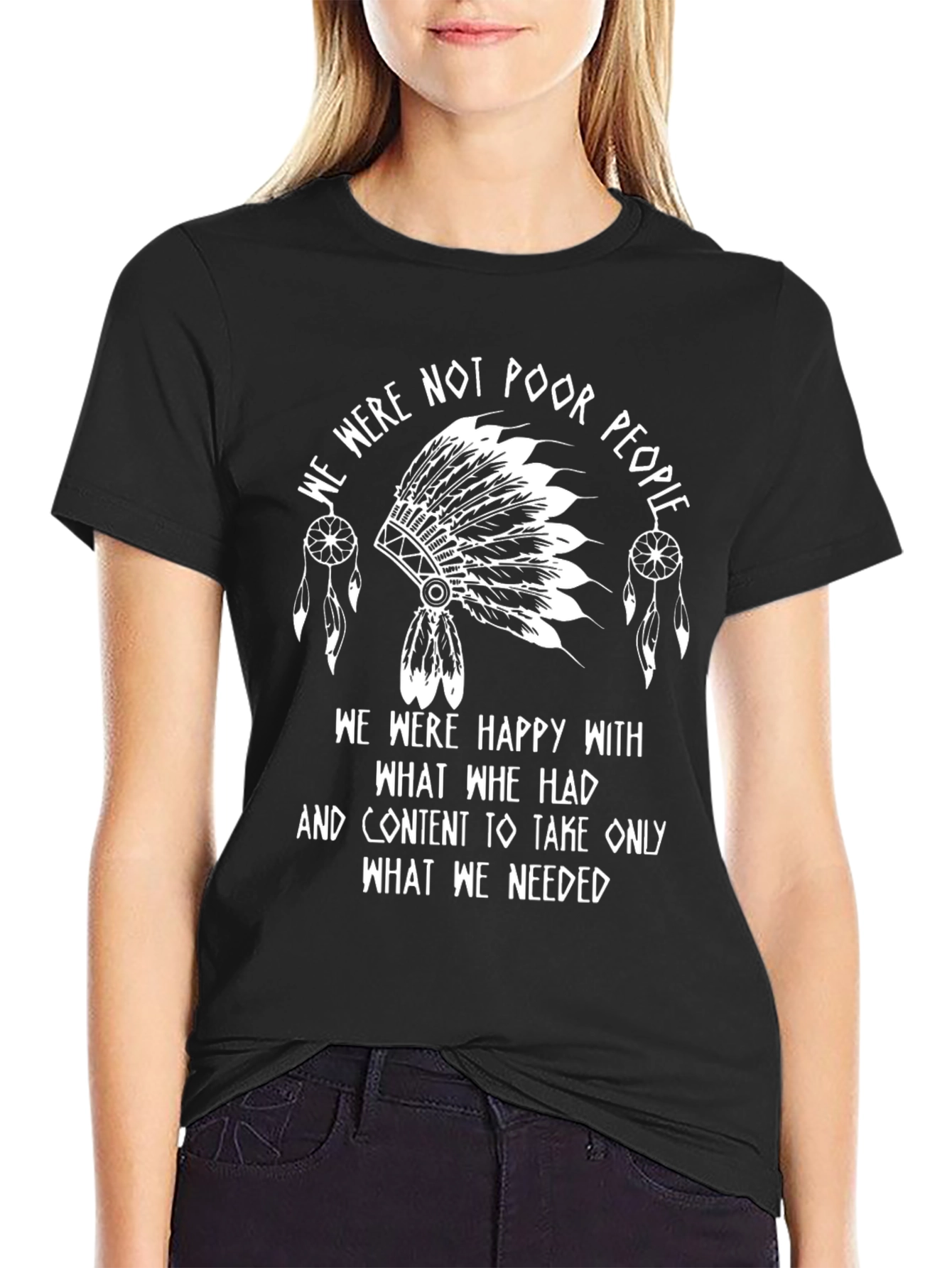 Native American Pride Black T-Shirt