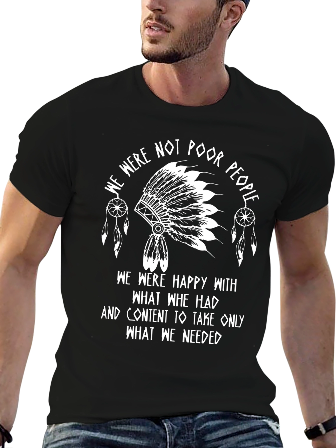 Native American Pride Black T-Shirt