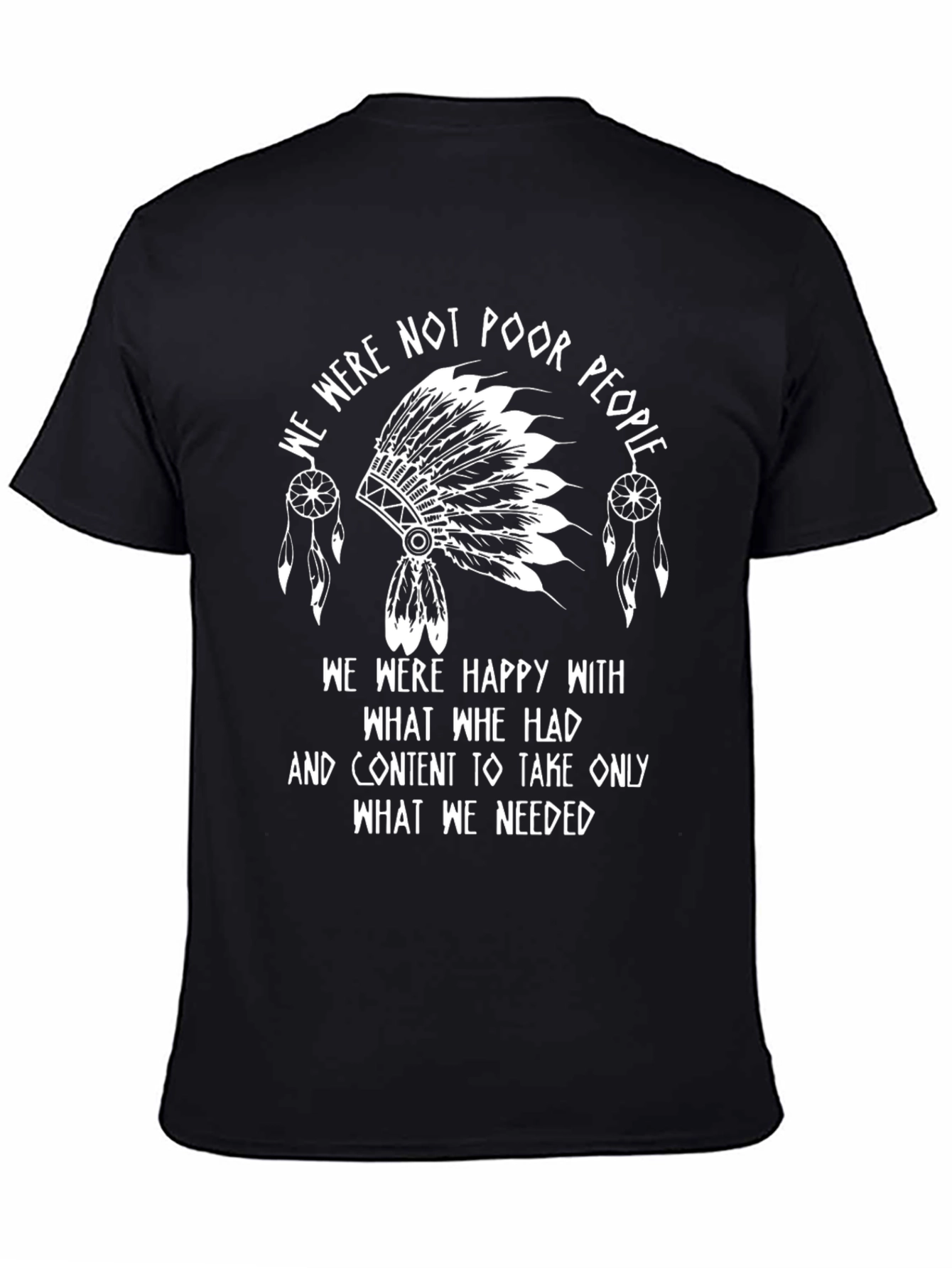 Native American Pride Black T-Shirt