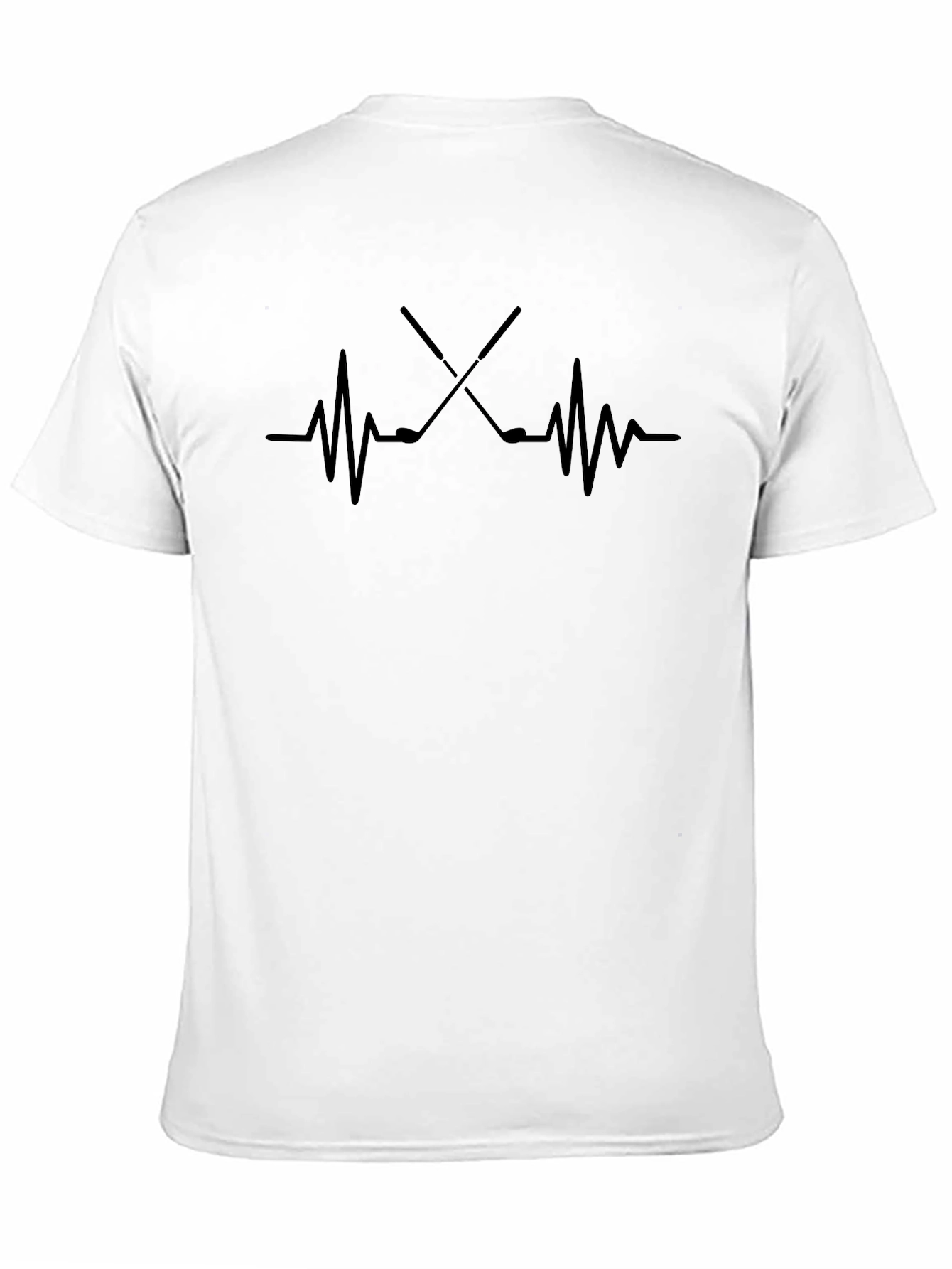 Golf Heartbeat Graphic Tee - Golfer Gift