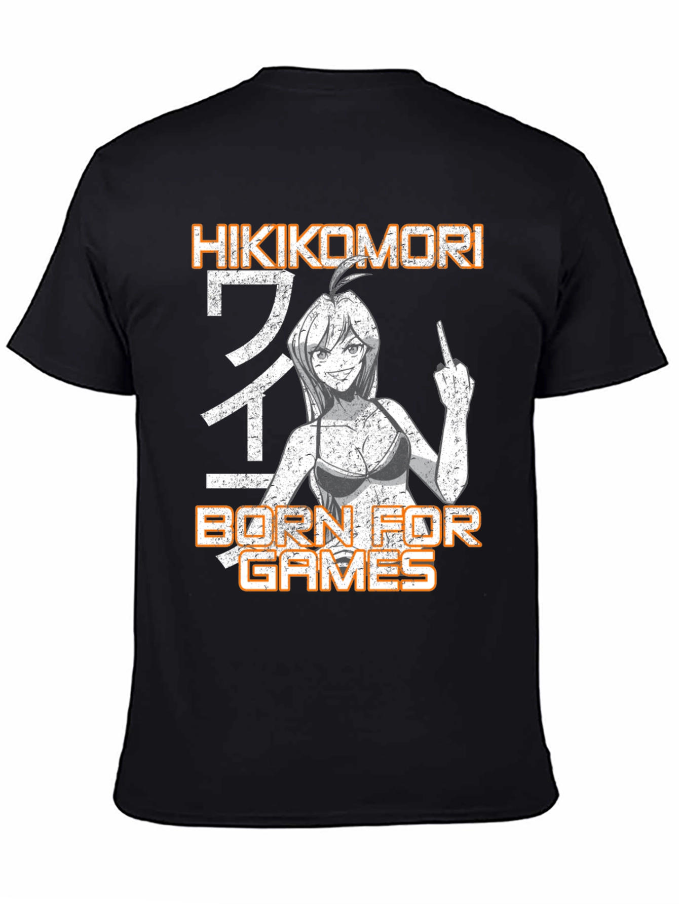 Hikikomori Born for Games Graphic T-Shirt