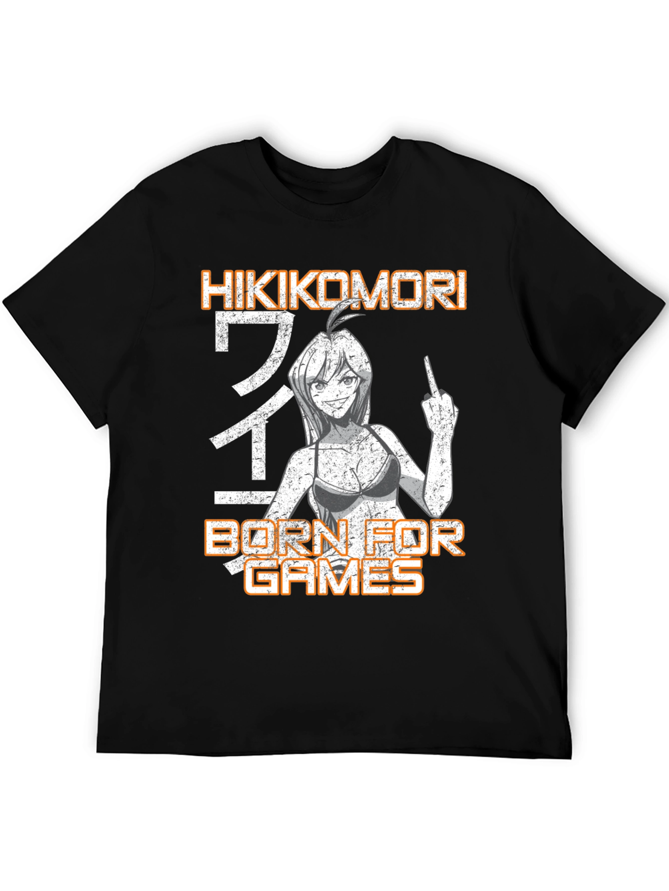 Hikikomori Born for Games Graphic T-Shirt