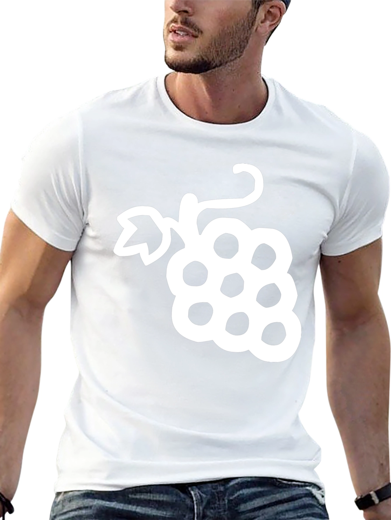 Grape Graphic Tee - Stylish Fruit Design