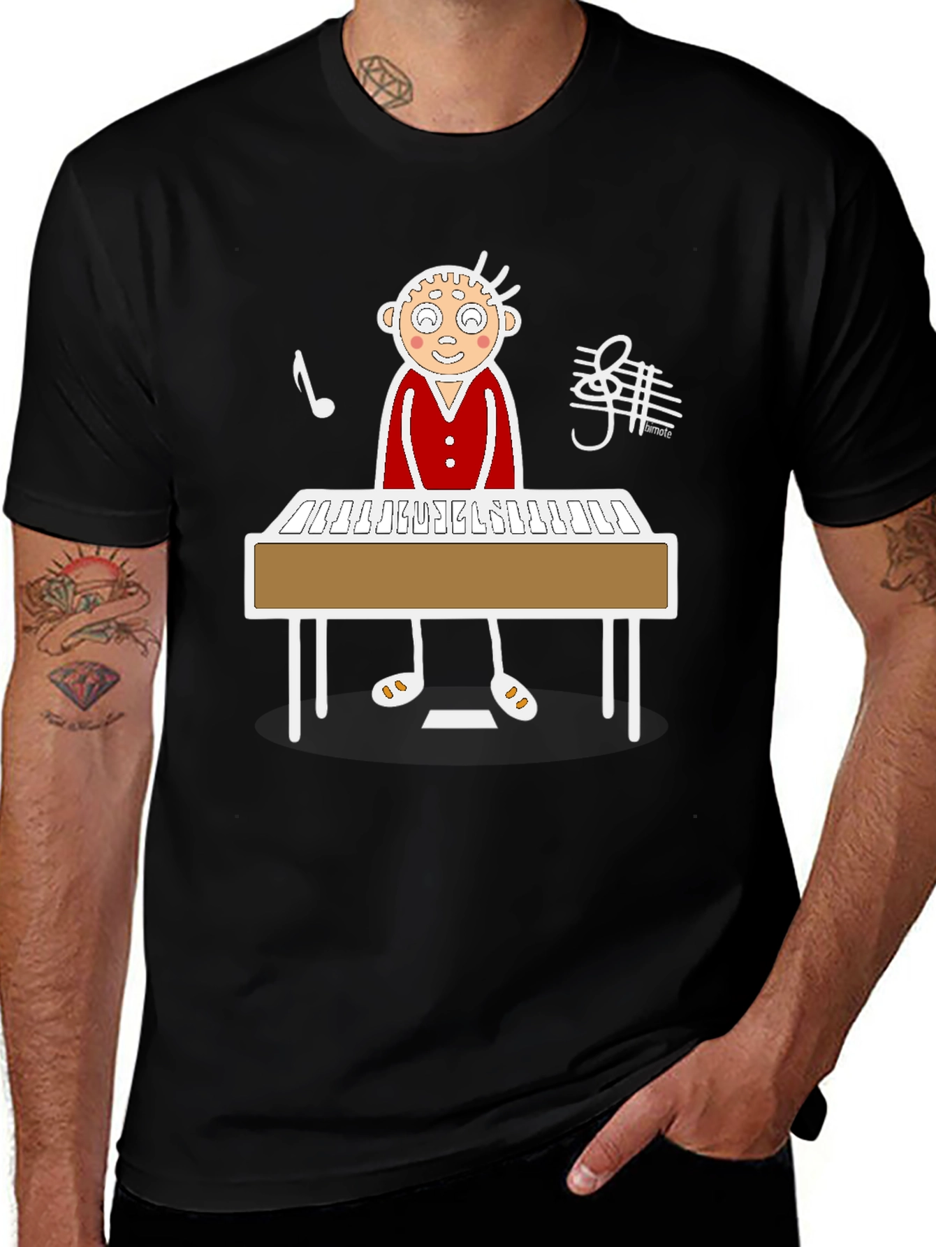 Musical Keyboard Player Graphic Tee