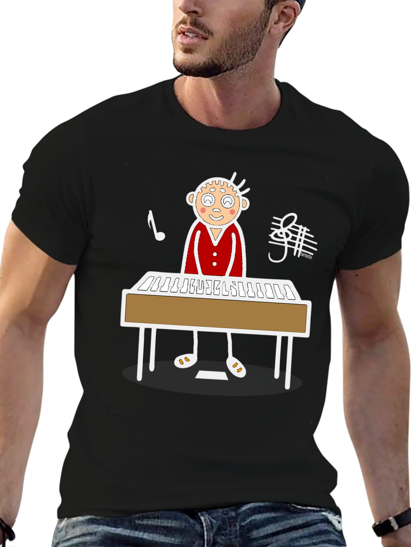 Musical Keyboard Player Graphic Tee